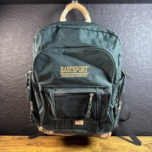 Eastsport Outdoor Company Backpack Forest Green Multi Pocket Canvas Daypack